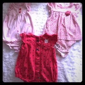 Three NB summer one piece Outfits